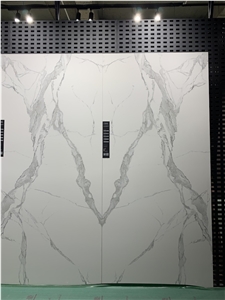Calacatta White Porcelain Slabs Large Format Porcelain Stone