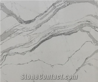 Engineered Slabs Calacatte Marble Quartz Stone A1818