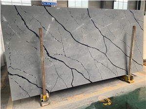 Inquire About Calacatta Grey Quartz Surface Slabs