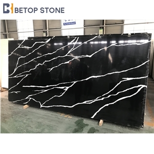 Popular Quartz Calacatta White Composite Stone Tiles