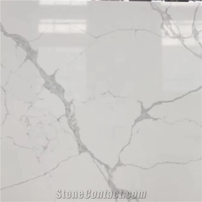 Slab Calacatta Marble Jade Quartz Artificial Stone  A1831L