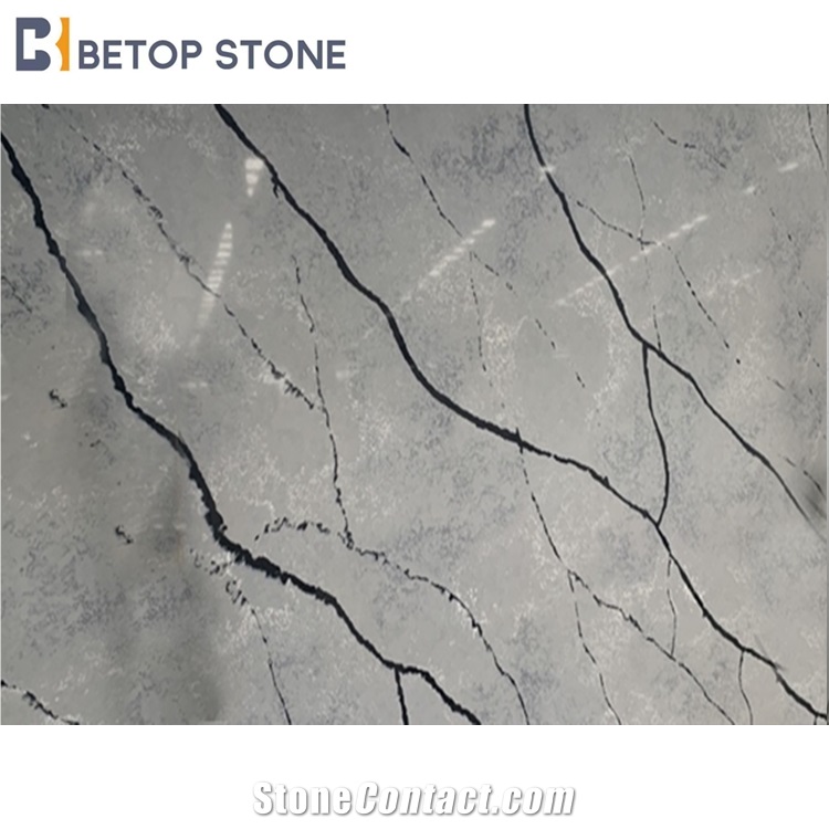 Slab Calacatta Marble Quartz Artificial Stone A1417