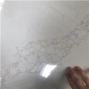 White Marble Artificial Quartzite Stone Flooring Slabs Tiles