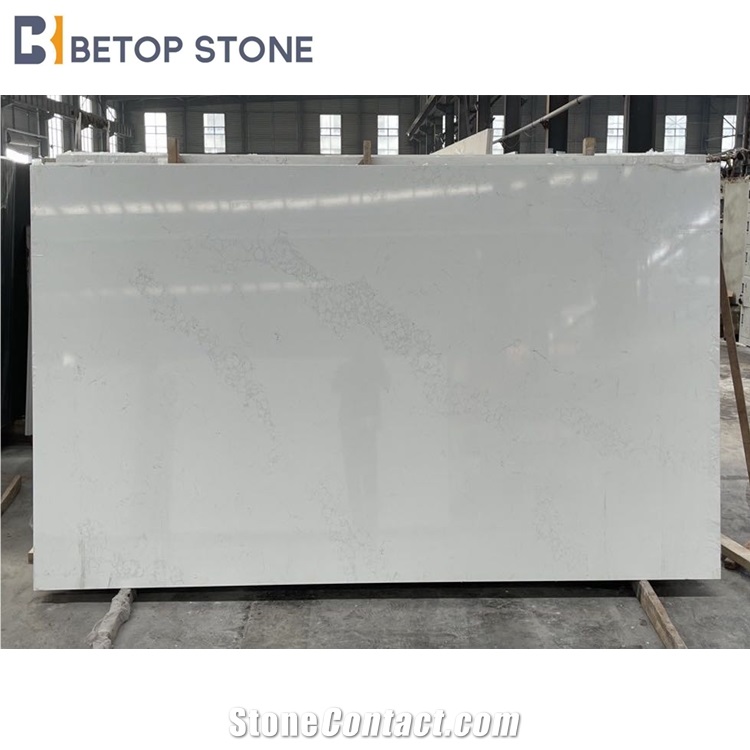 White Marble Artificial Quartzite Stone Flooring Slabs Tiles