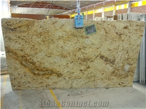 Antique Gold Granite Slabs & Tiles, India Yellow Granite