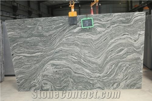  New Kuppam Green Granite Slab, India Green Granite