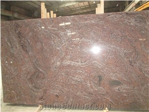 Rosa Fantasy Granite Slabs & Tiles, Red Polished