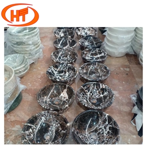 Cow Brown Lavabo Sink Marble From Vietnam