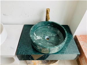 Green Marble Sink  Wash Sink Bathroom Sink