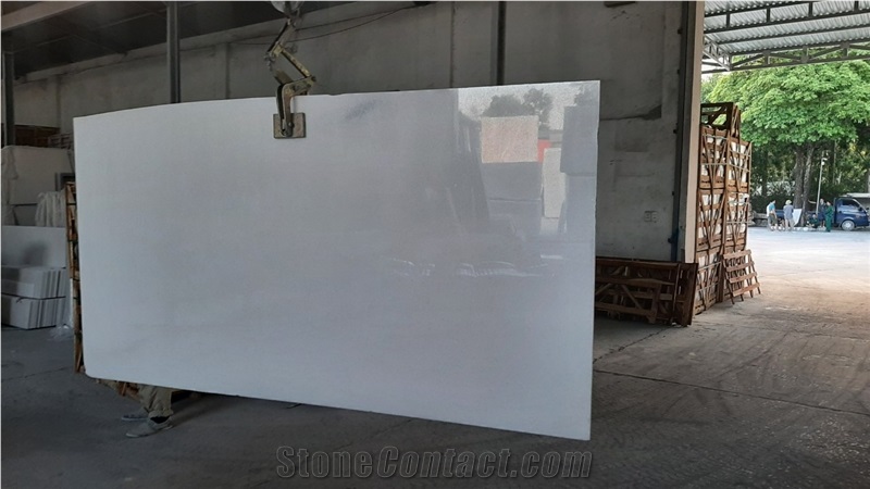 Vietnam White Marble Floor Tile 30 X 60 X 1.5Cm