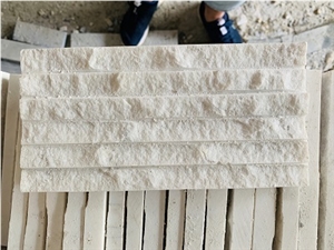 White Marble Exterior & Interior Wall Stone Cladding Ledge Panel 