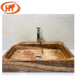 Wooden Yellow Sink, Basin Oval Round Rectangle Shape