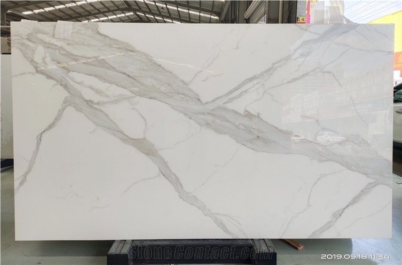  NANO Glass CALACATTA   Slabs For Wall & Floor 2