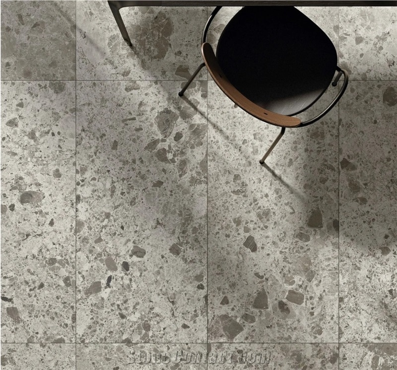 Varenna Ash Terrazzo 10Mm Tiles For Floors