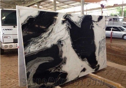 China Panda White Marble High Polished Slabs & Tiles