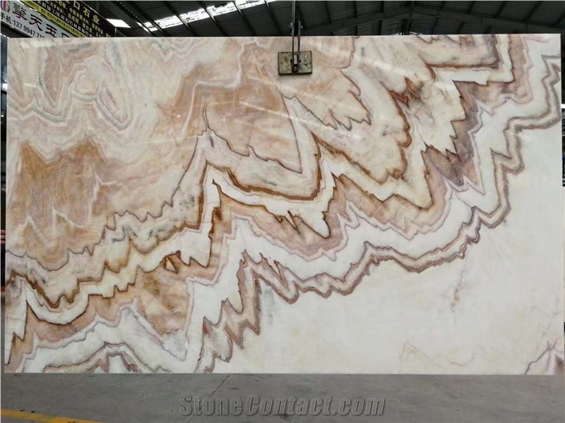 Chinese Gold Dragon Onyx Slabs