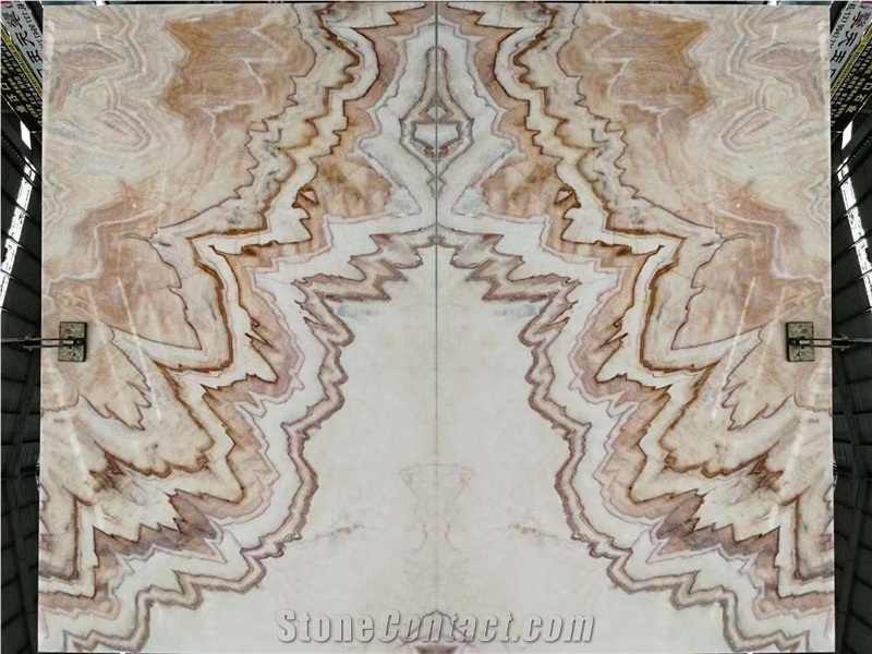Chinese Gold Dragon Onyx Slabs