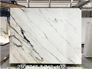 Eastern White Chinese Calacatta Slabs & Tiles