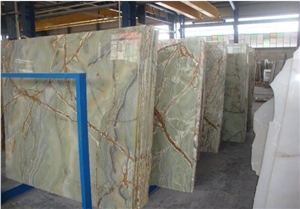 Iran Green Onyx Slabs & Tiles A