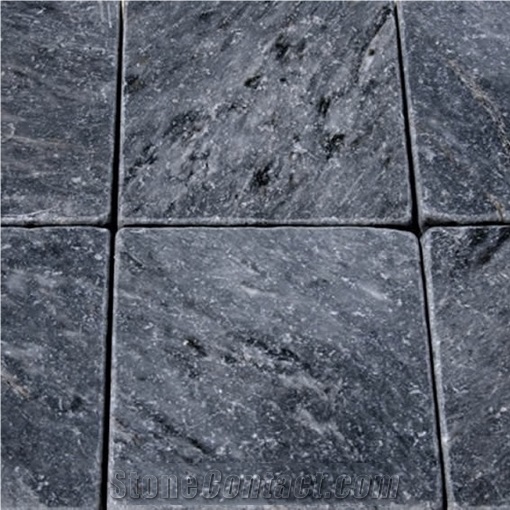 Kutahya Black Marble Tumbled Tiles
