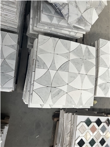 Marble Mosaic Mosaic Tiles Grey 1029A