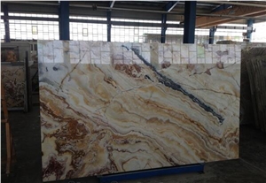 Multi Color Onyx, Persian Rainbow Onyx Slabs