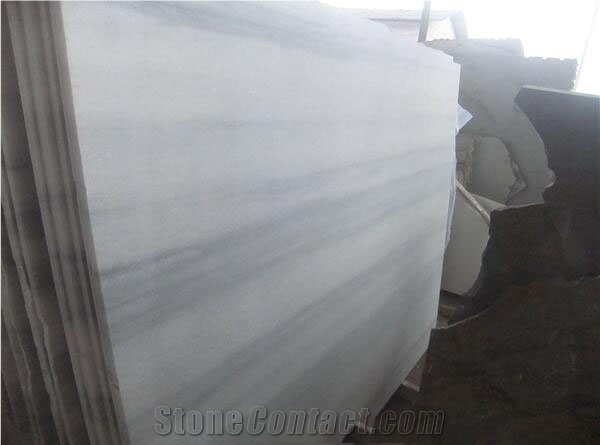 Nice White Wooden Marble Big Slabs China White Marble Slabs