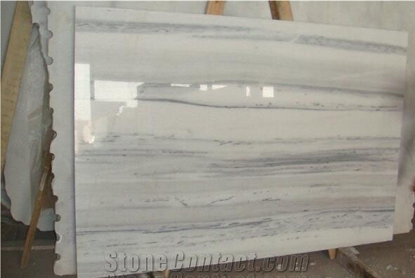 Nice White Wooden Marble Big Slabs China White Marble Slabs