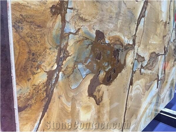Palomino Gold Quartzite, Stone Wood Quartzite Slabs & Tiles
