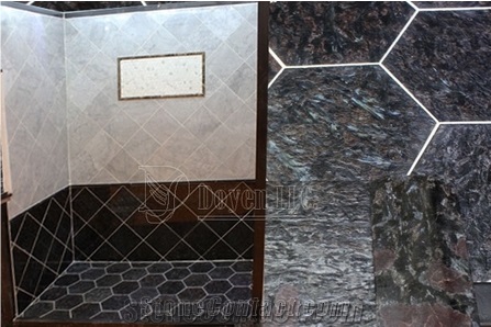 Phoenix Blue Granite Bathroom Shower Flooring Tiles