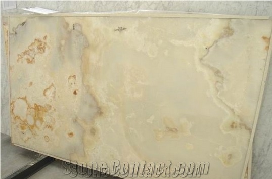 Polished Onice Bianco Onyx Slab(Low Price)