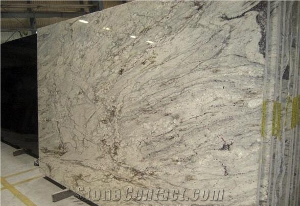 River White Granite Slabs Polished White Granite Floor Tiles