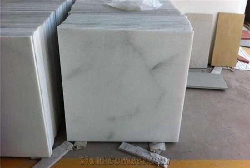 Sichuan C Grade China Crystal White Marble Tiles