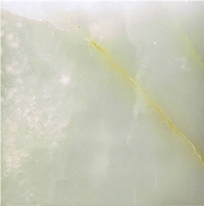 White Green Onyx Slab Tile Pattern