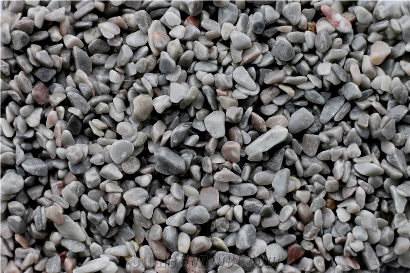 Pure/Tumbled Grey Pebble Stone For Landscaping