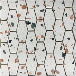 Bowling Terrazzo Kitchen Floor Wall Backsplash Mosaic Tile