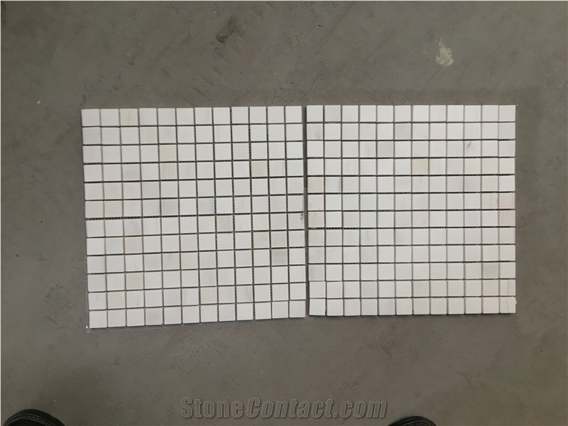 Chipped Marble Kitchen Floor Mosaic Dolomite Backsplash Tile