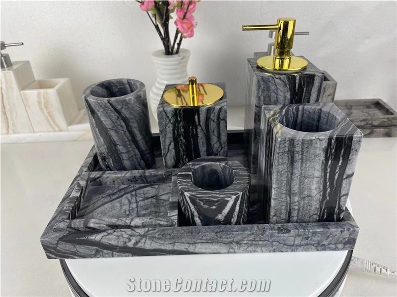 Marble Bathroom Accessories Set Marble Dispenser Soap Dish