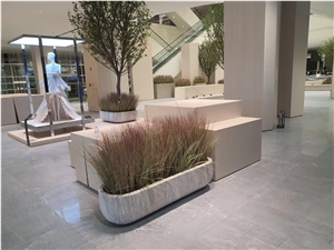 Marble Planter Pots Palissandro Garden Flower Stand Planter