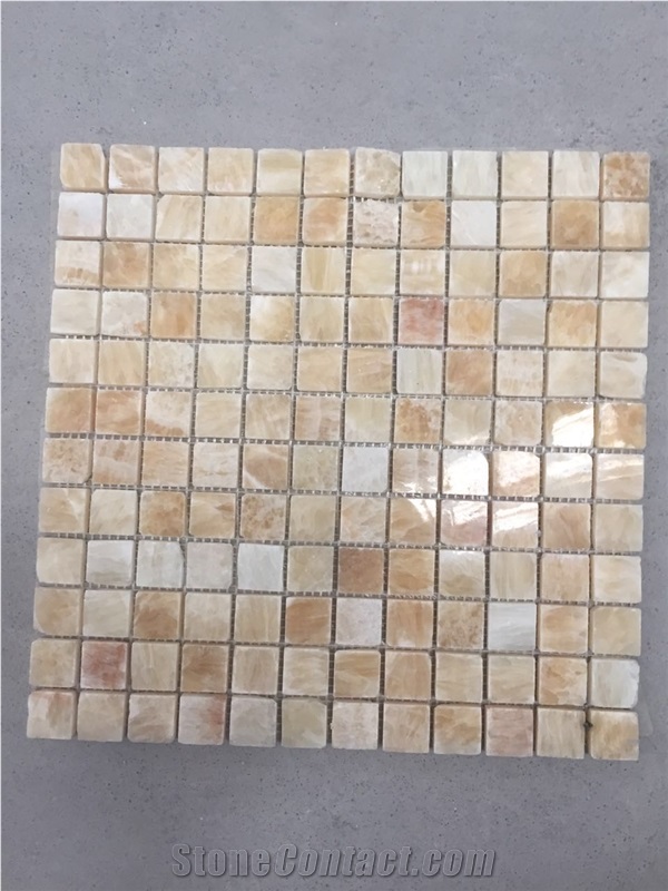 Mixed Marble Kitchen Mosaic Design Emperador Backsplash Tile