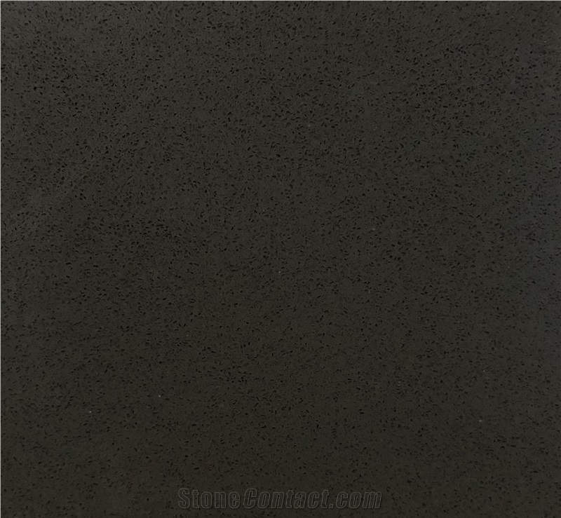 Pure Dark Grey Quartz Slabs,Engineered Stone