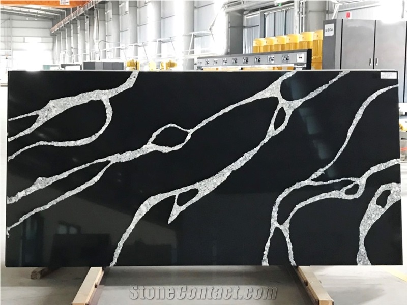 VG 1305 Artificial Carrara Quartz Stone Slab Calacatta 