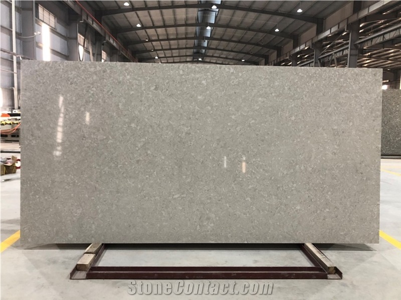 VG 2108 Artificial Carrara Quartz Stone Slab Calacatta