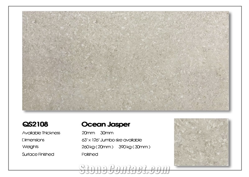 VG 2108 Artificial Carrara Quartz Stone Slab Calacatta