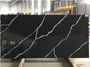 VG1210 Artificial Carrara Quartz Stone Slab Calacatta 