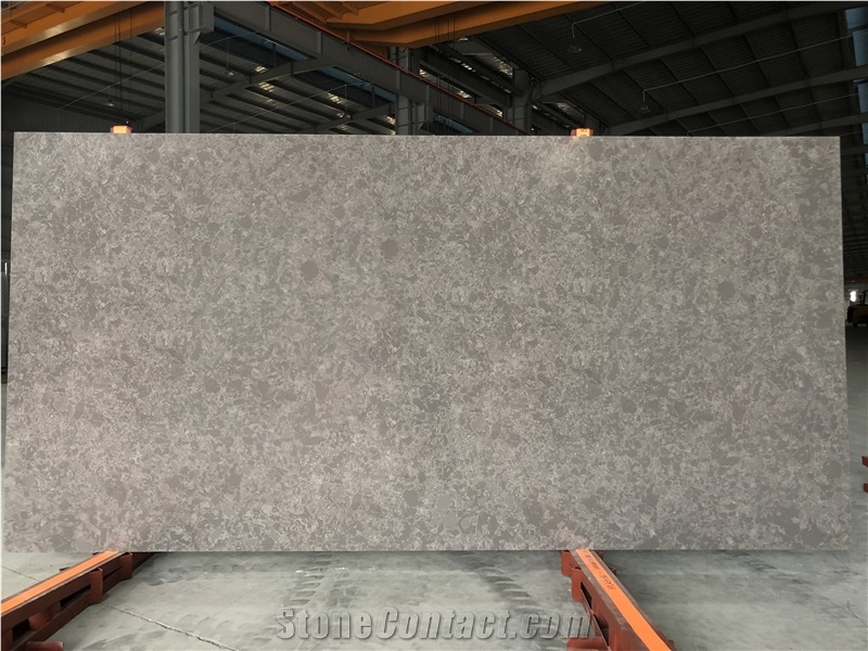 VG1505 Artificial Carrara Quartz Stone Slab Calacatta 