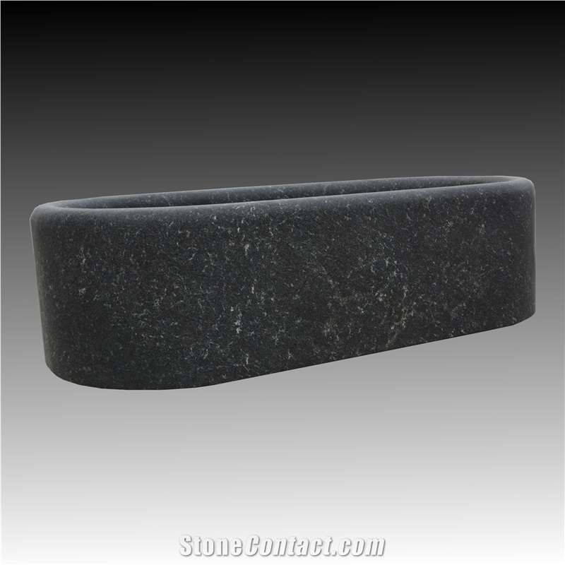 Black Granite Bathtub 001
