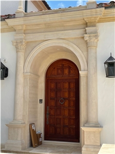 Column Design Main Entrance Door - Gate Surrounding