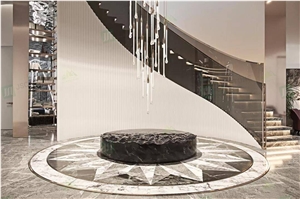 Entrance Waterjet Medallion Flooring Pattern