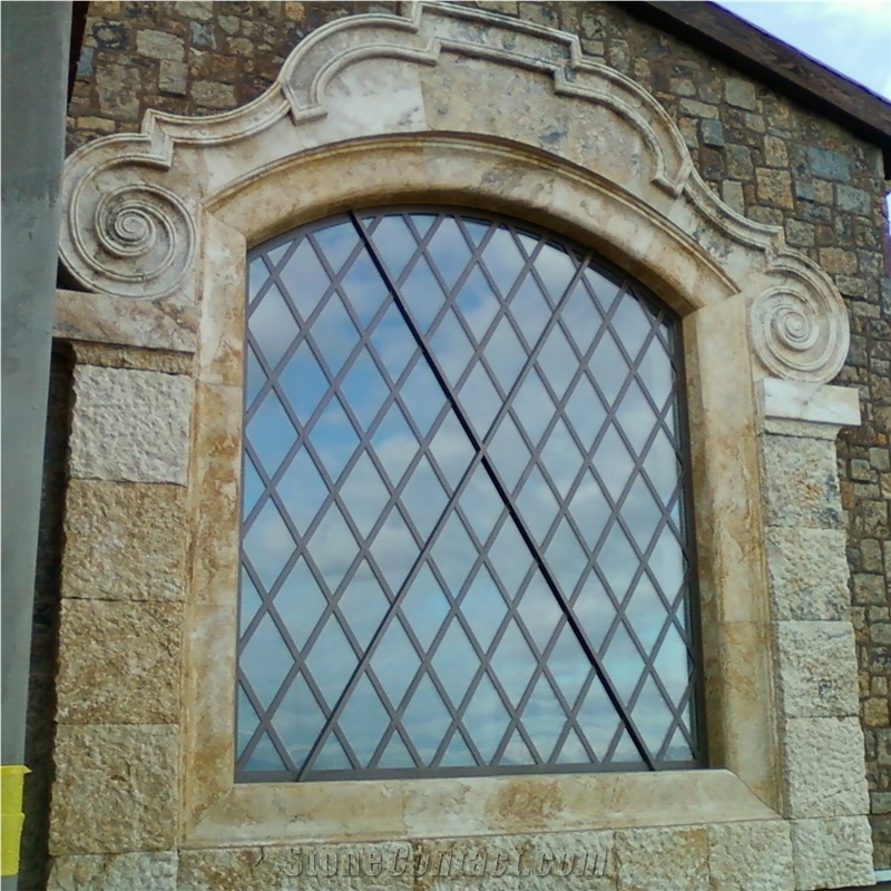 Large Window Frame In Travertine